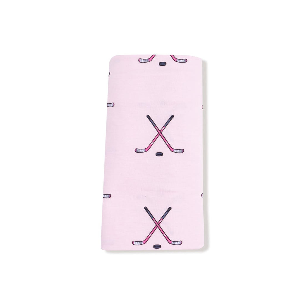 Angel Dear Swaddle Blanket - Hockey - Pink By ANGEL DEAR Canada - 99530