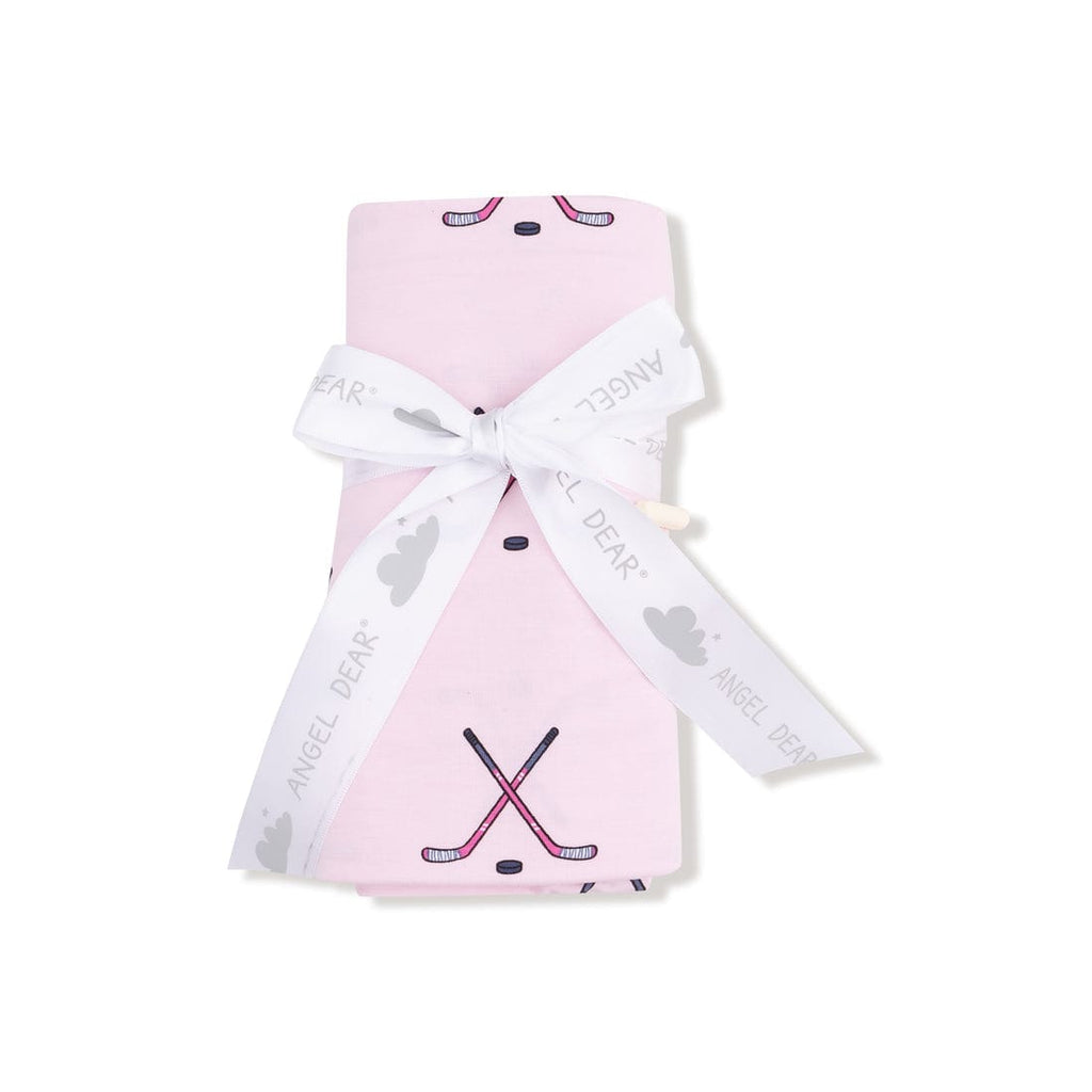 Angel Dear Swaddle Blanket - Hockey - Pink By ANGEL DEAR Canada - 99530
