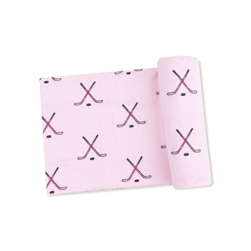 Angel Dear Swaddle Blanket - Hockey - Pink By ANGEL DEAR Canada - 99530