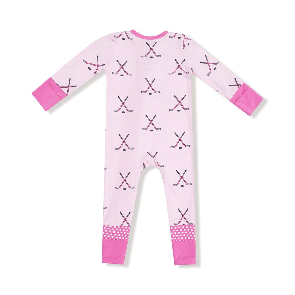 Angel Dear Convertible Zipper Romper - Hockey - Pink By ANGEL DEAR Canada -