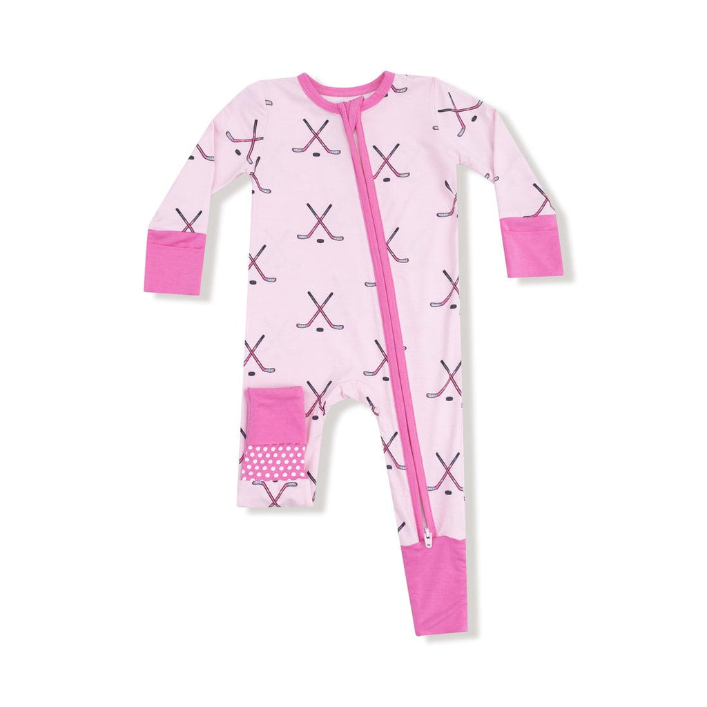 Angel Dear Convertible Zipper Romper - Hockey - Pink By ANGEL DEAR Canada -