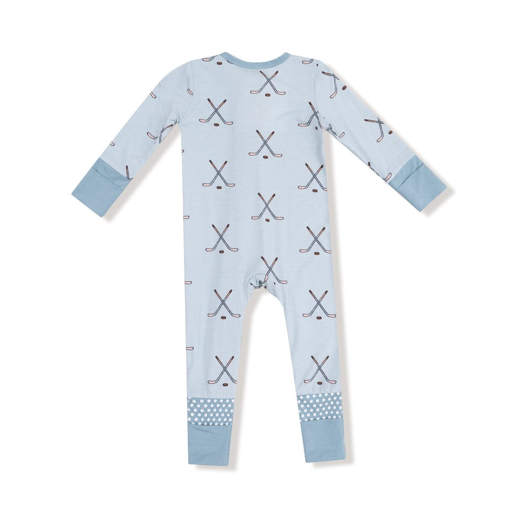 Angel Dear Convertible Zipper Romper - Hockey - Stone Blue By ANGEL DEAR Canada -