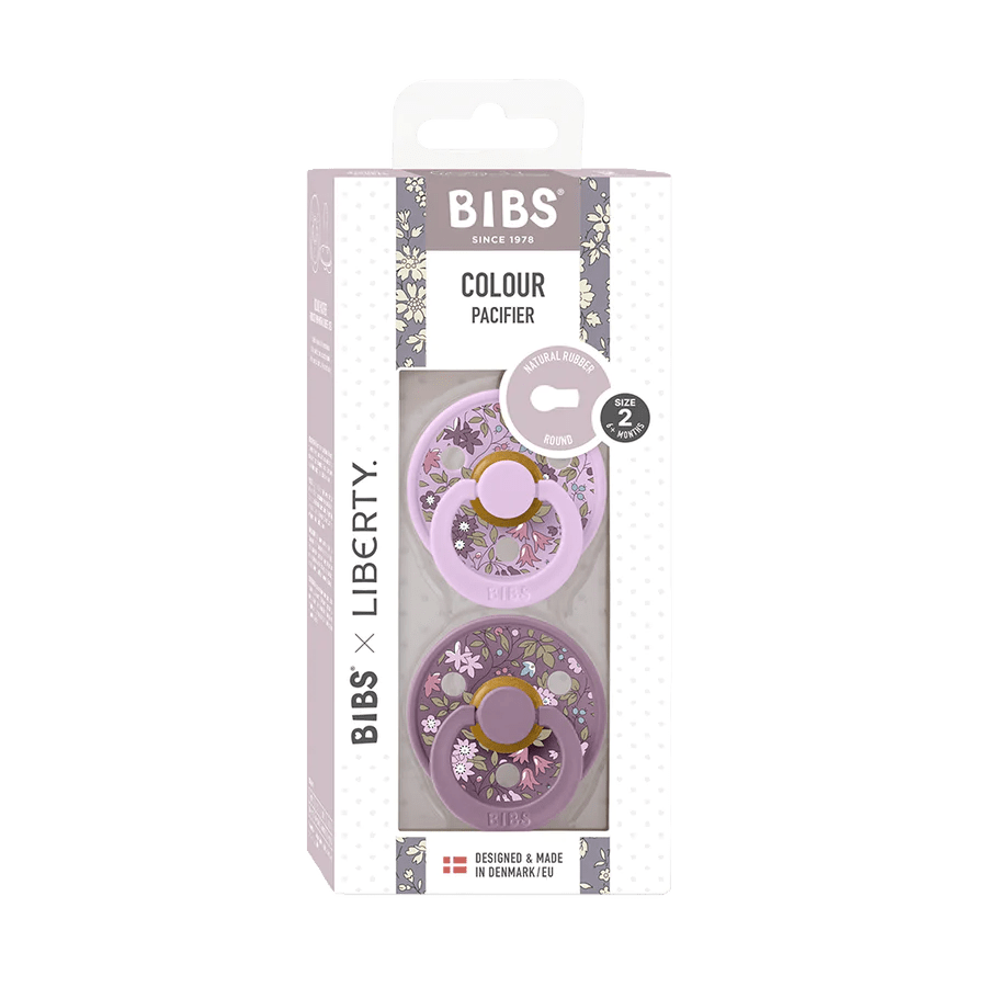 Bibs Original Latex Pacifiers 2 Pack Liberty - Chamomile Lawn Violet Sky Mix By BIBS Canada -
