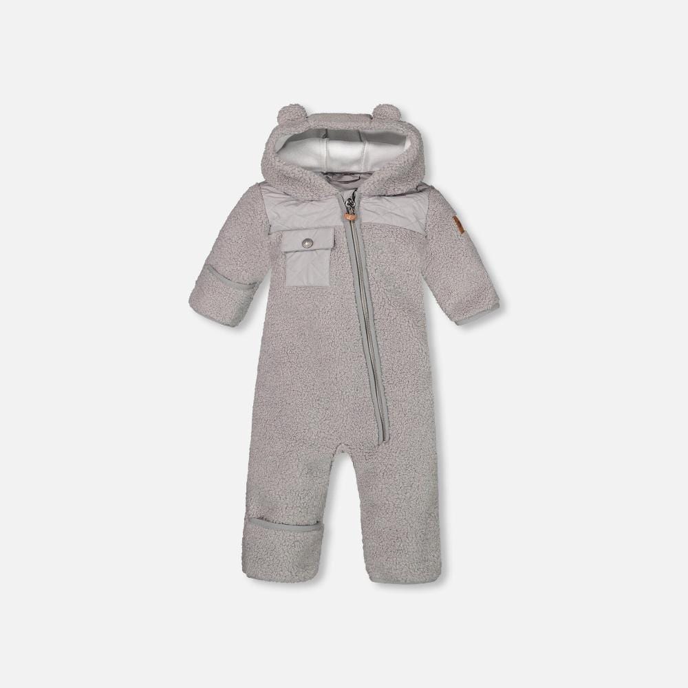 Deux Par Deux One-Piece Baby Sherpa - Folkstone Grey By DEUX PAR DEUX Canada -