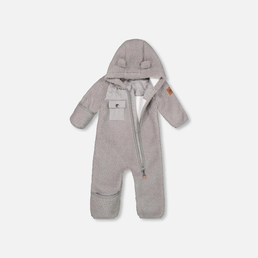 Deux Par Deux One-Piece Baby Sherpa - Folkstone Grey By DEUX PAR DEUX Canada -