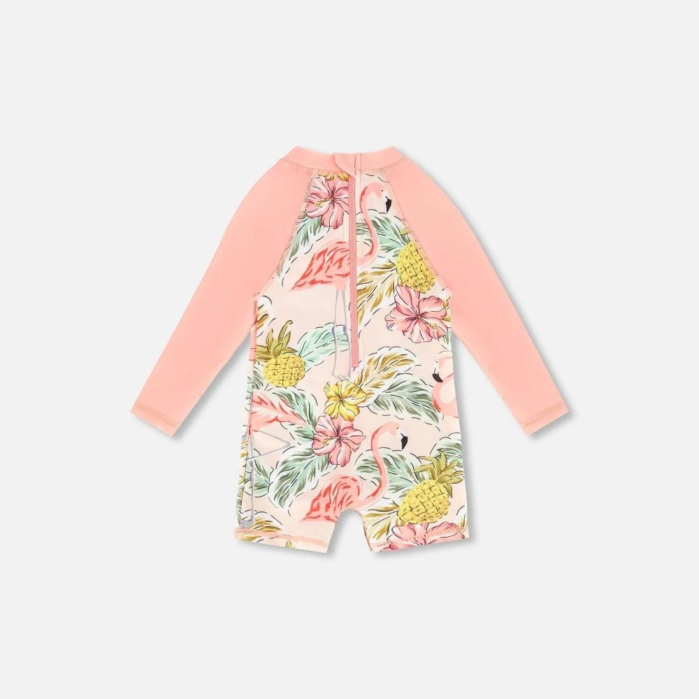 Deux Par Deux One-Piece Rashguard - Flamingo By DEUX PAR DEUX Canada -