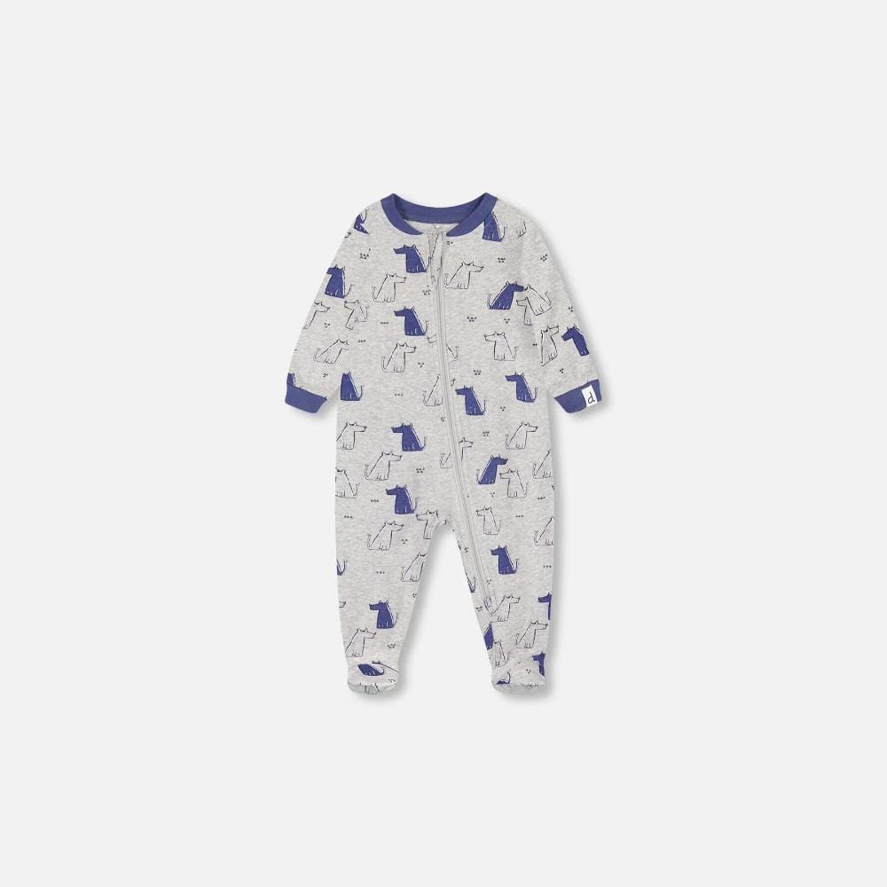 Deux Par Deux Organic Cotton Sleeper - Printed Dogs By DEUX PAR DEUX Canada -