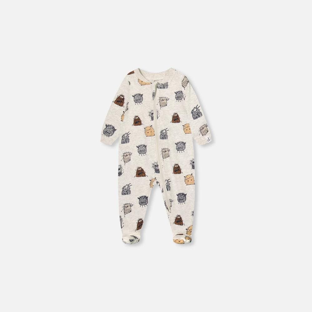 Deux Par Deux Organic Cotton Sleeper - Printed Monsters By DEUX PAR DEUX Canada -