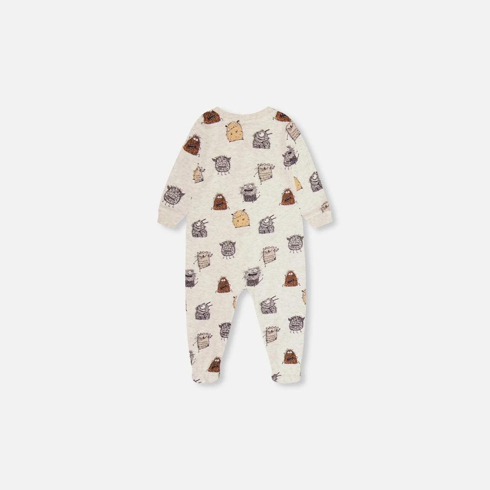 Deux Par Deux Organic Cotton Sleeper - Printed Monsters By DEUX PAR DEUX Canada -