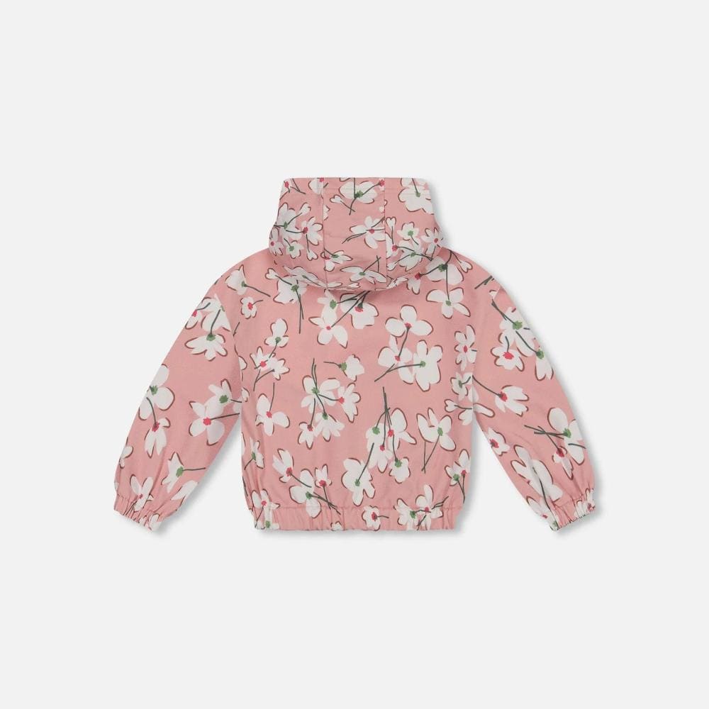 Deux Par Deux Printed Hooded Sweatshirt - Big Floral By DEUX PAR DEUX Canada -