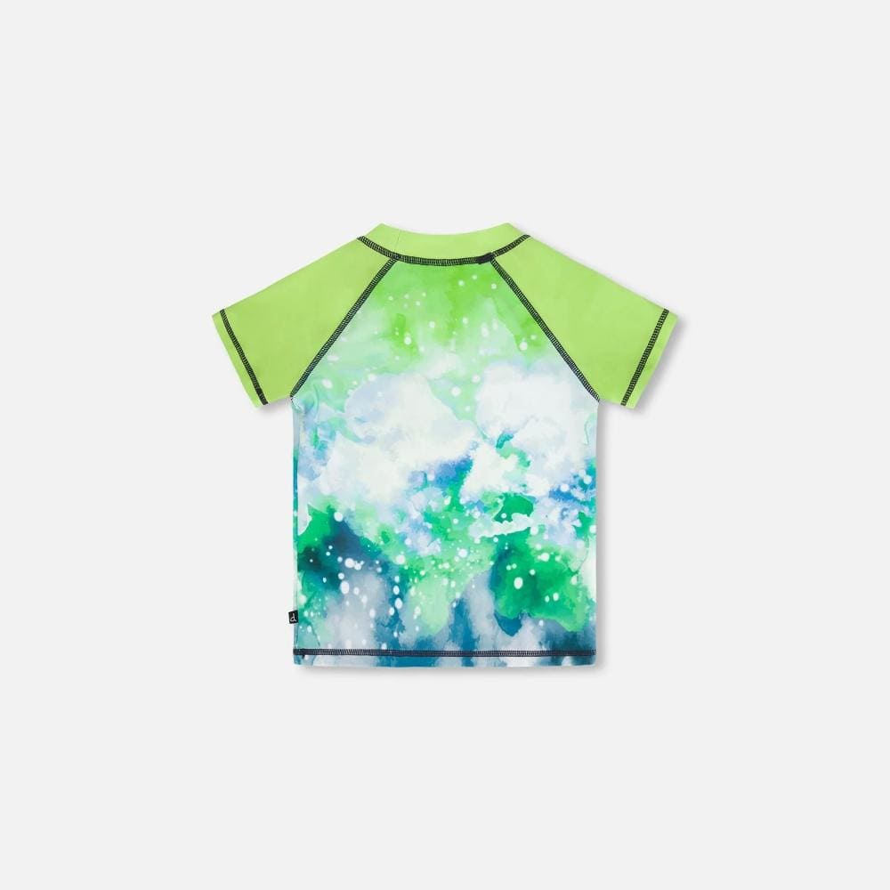 Deux Par Deux Rashguard with Pocket - Green Glow By DEUX PAR DEUX Canada -