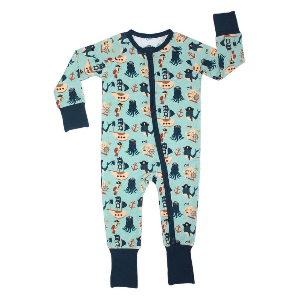Emerson Bamboo Convertible Baby Pajamas - Pirates Life By EMERSON AND FRIENDS Canada -
