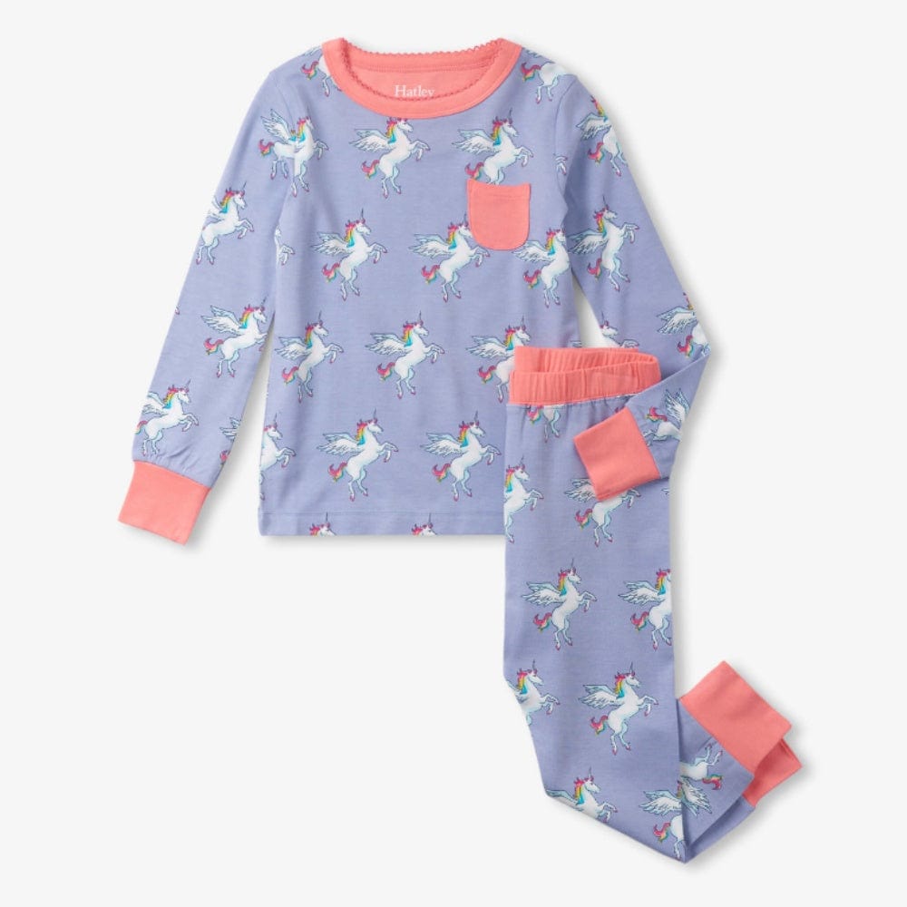 Hatley 2-Piece Pajama Set Bamboo - Rainbow Pegasus By HATLEY Canada -