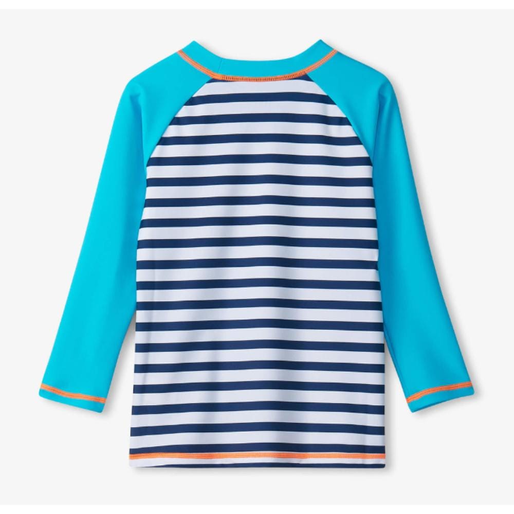 Hatley Boys Long Sleeve Rashguard - Shark Stripes By HATLEY Canada -