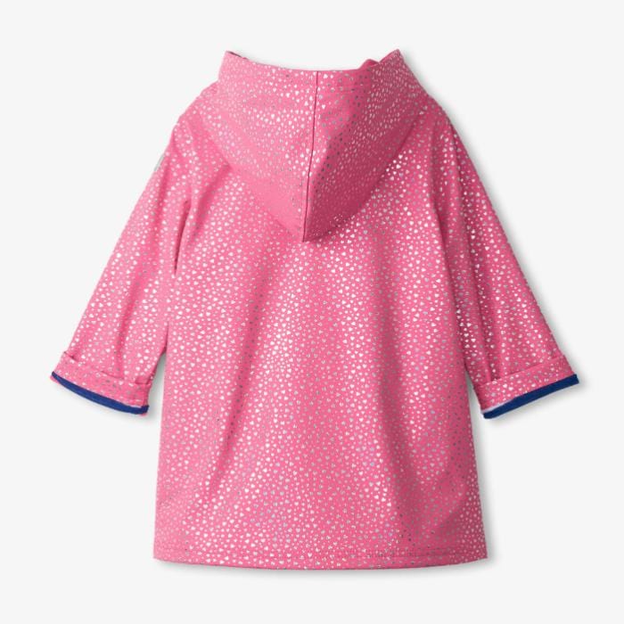 Hatley Girls Splash Rain Jacket - Glitter Hearts By HATLEY Canada -