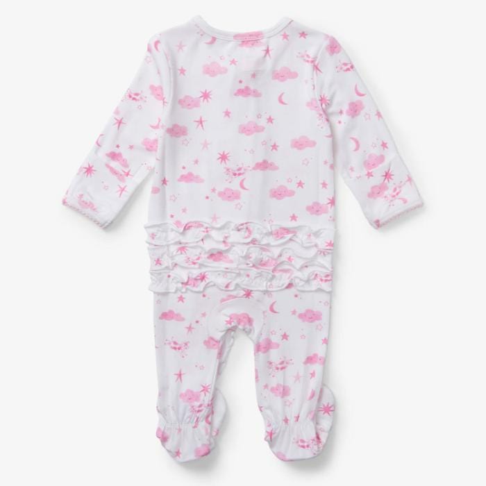 Hatley Ruffle Bum Bamboo Coverall - Pink Starry Night By HATLEY Canada -