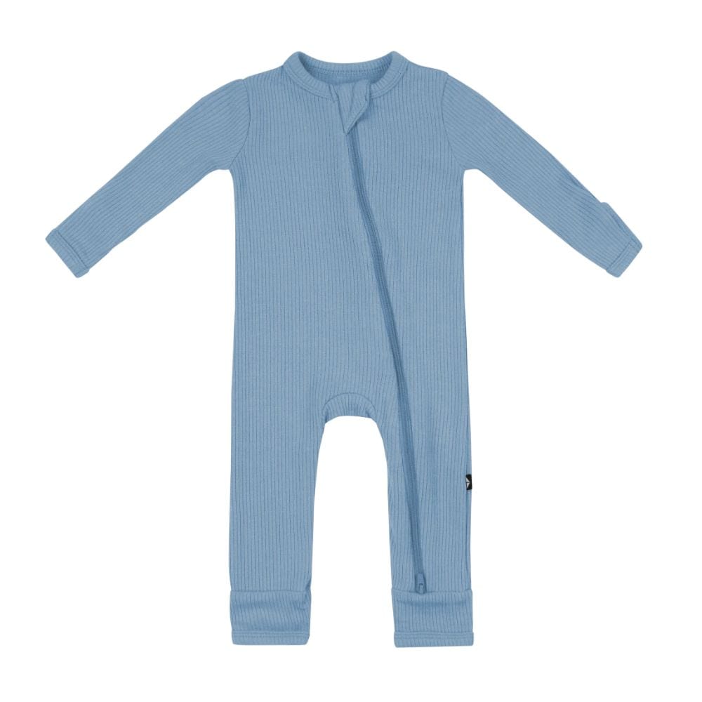 Kyte Baby Ribbed Zippered Romper - Slate By KYTE BABY Canada -