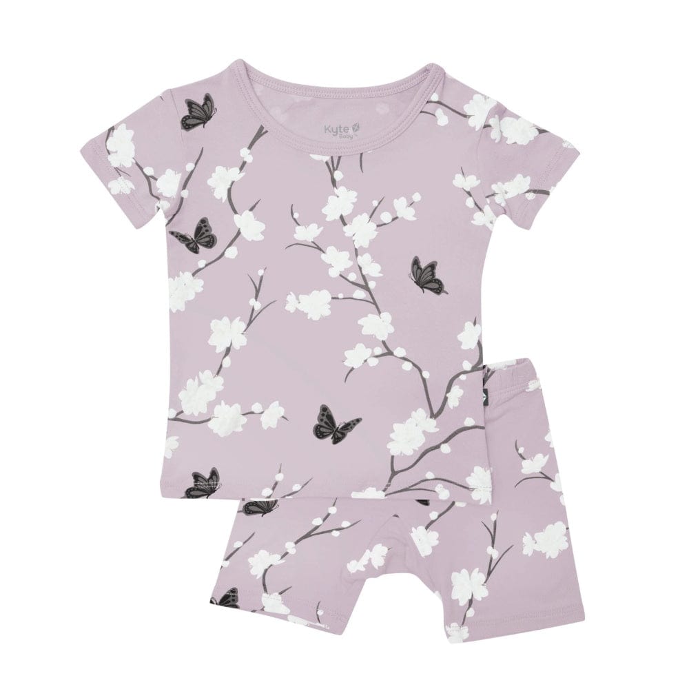 Kyte Baby Short Sleeve Pajama Set - Cherry Blossom By KYTE BABY Canada -