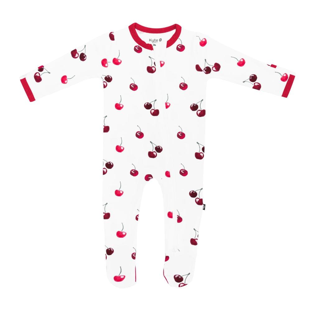 Kyte Baby Zippered Footie - Cherry By KYTE BABY Canada -