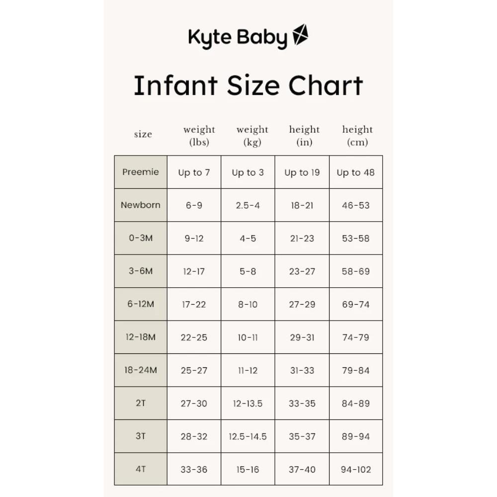 Kyte BABY Zippered Footie | Cloud By KYTE BABY Canada -