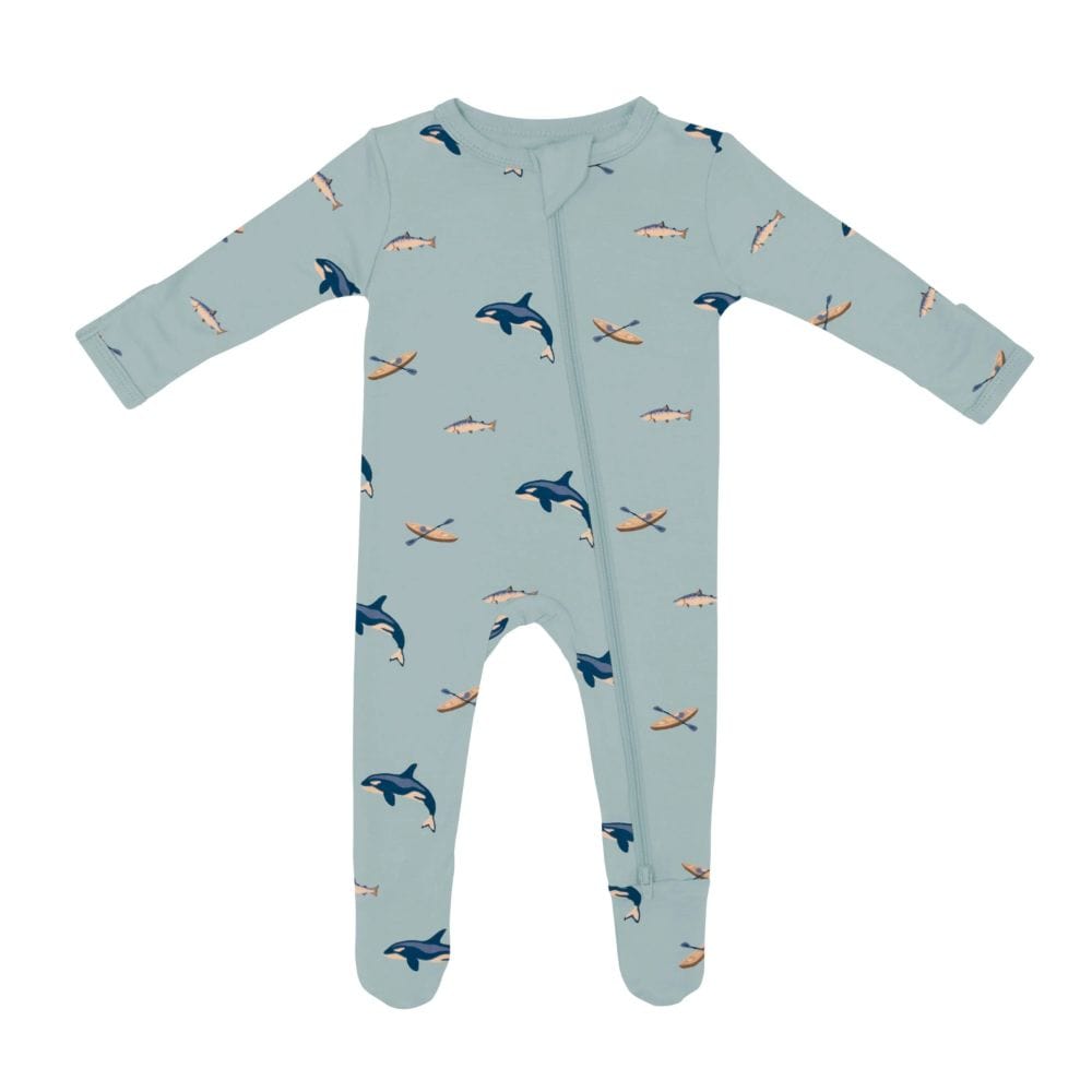 Kyte Baby Zippered Footie - Coastline By KYTE BABY Canada -