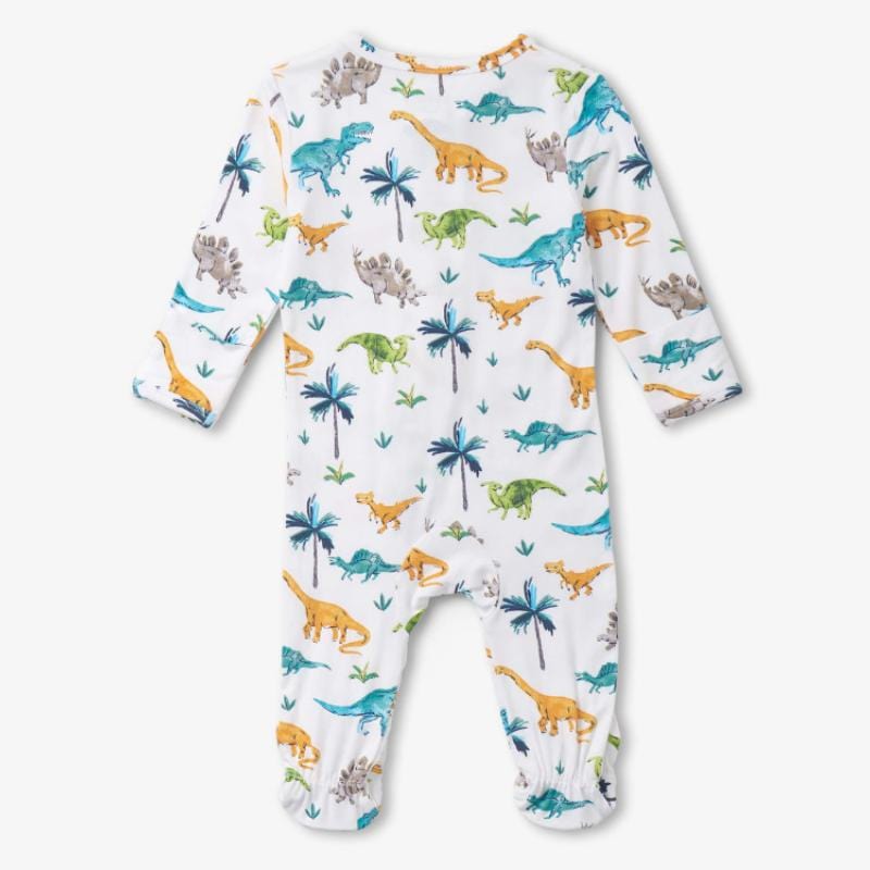 Little Blue House Baby Boys Footed Coverall - Prehistoric Dino By LITTLE BLUE HOUSE Canada -