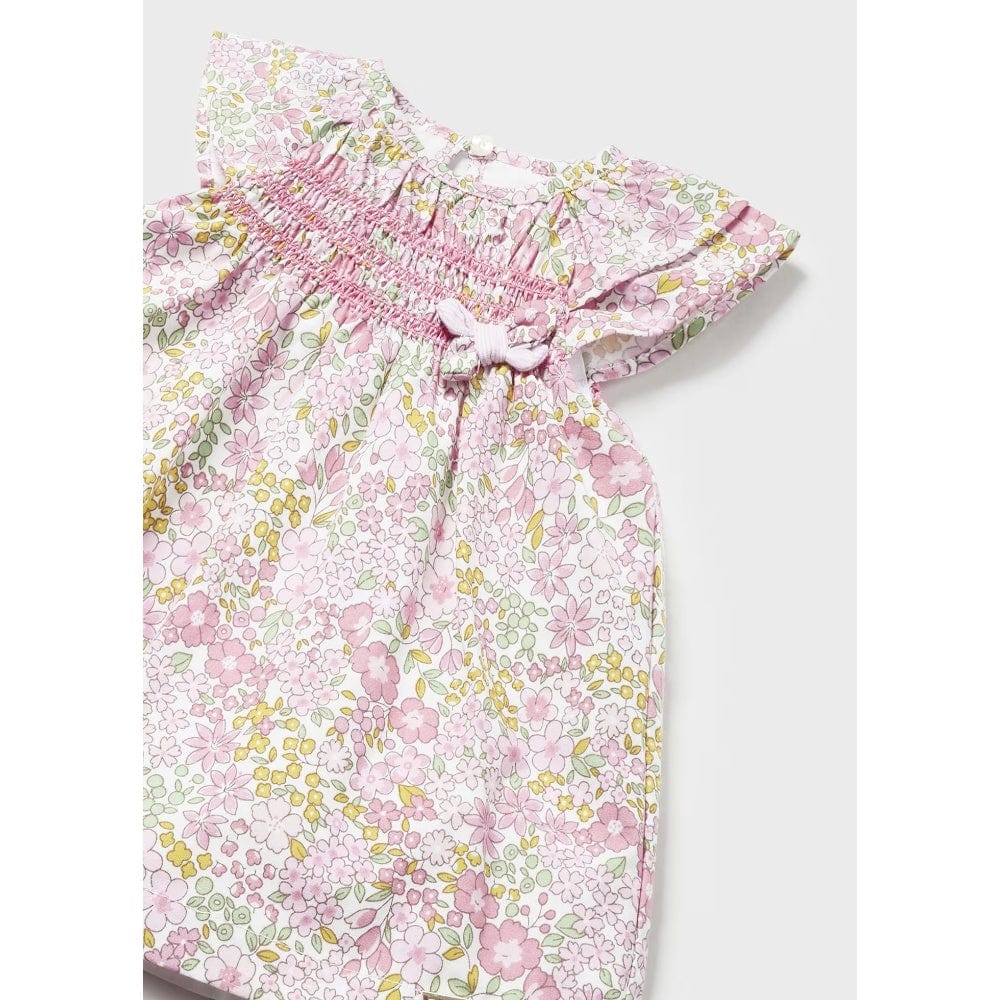 Mayoral 1808 Dress with Smock - Rosa Baby By MAYORAL Canada -