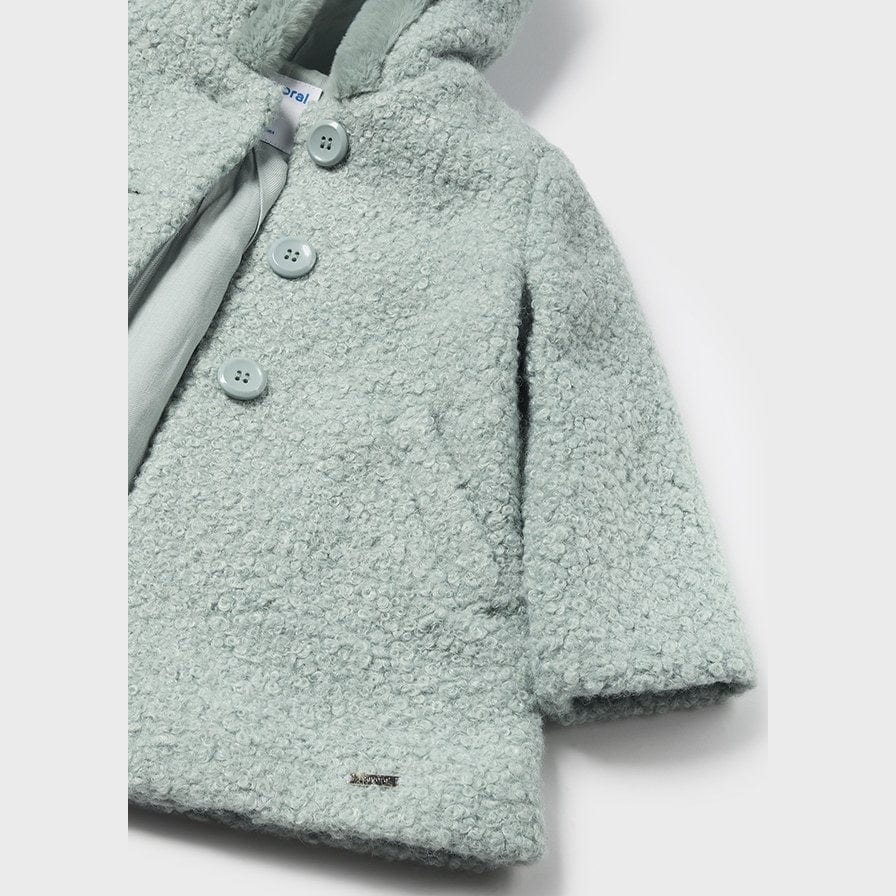 Mayoral 2478 Baby Girl Shearling Coat - Jade By MAYORAL Canada -