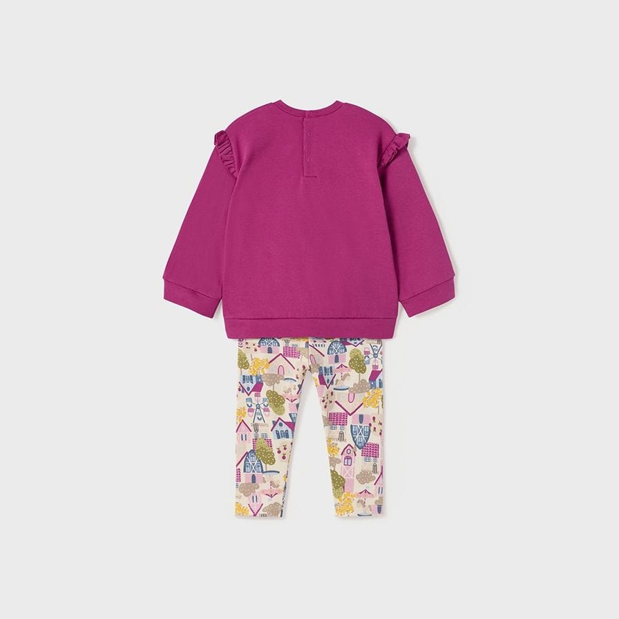 Mayoral 2767 Two-Piece Friends Leggings Set - Magenta By MAYORAL Canada -