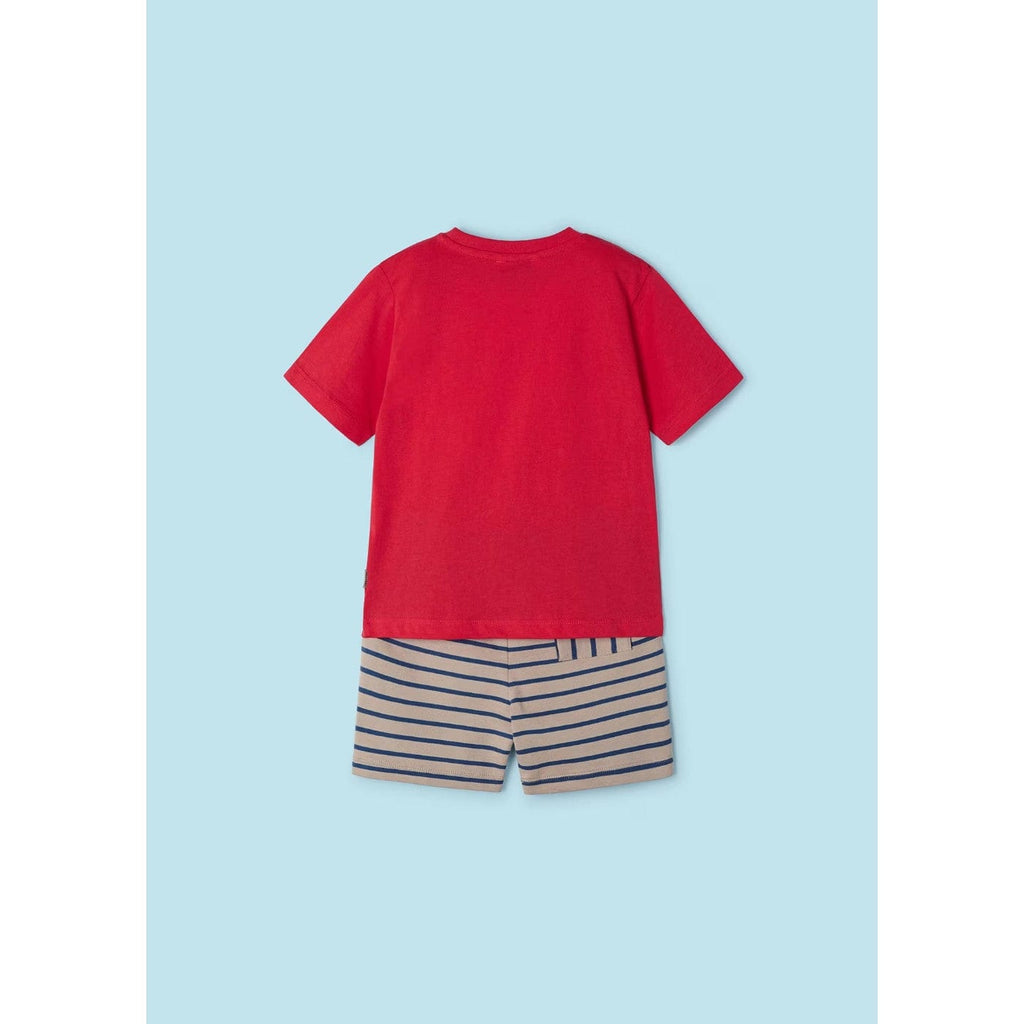 Mayoral 3607 Two-Piece Striped Shorts Set - Sandia By MAYORAL Canada -