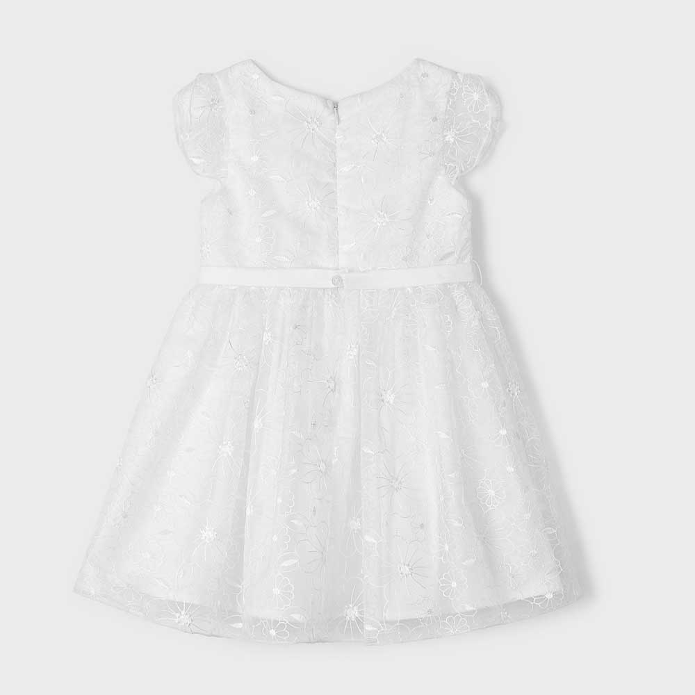 Mayoral Embroidered Dress - Blanco By MAYORAL Canada -