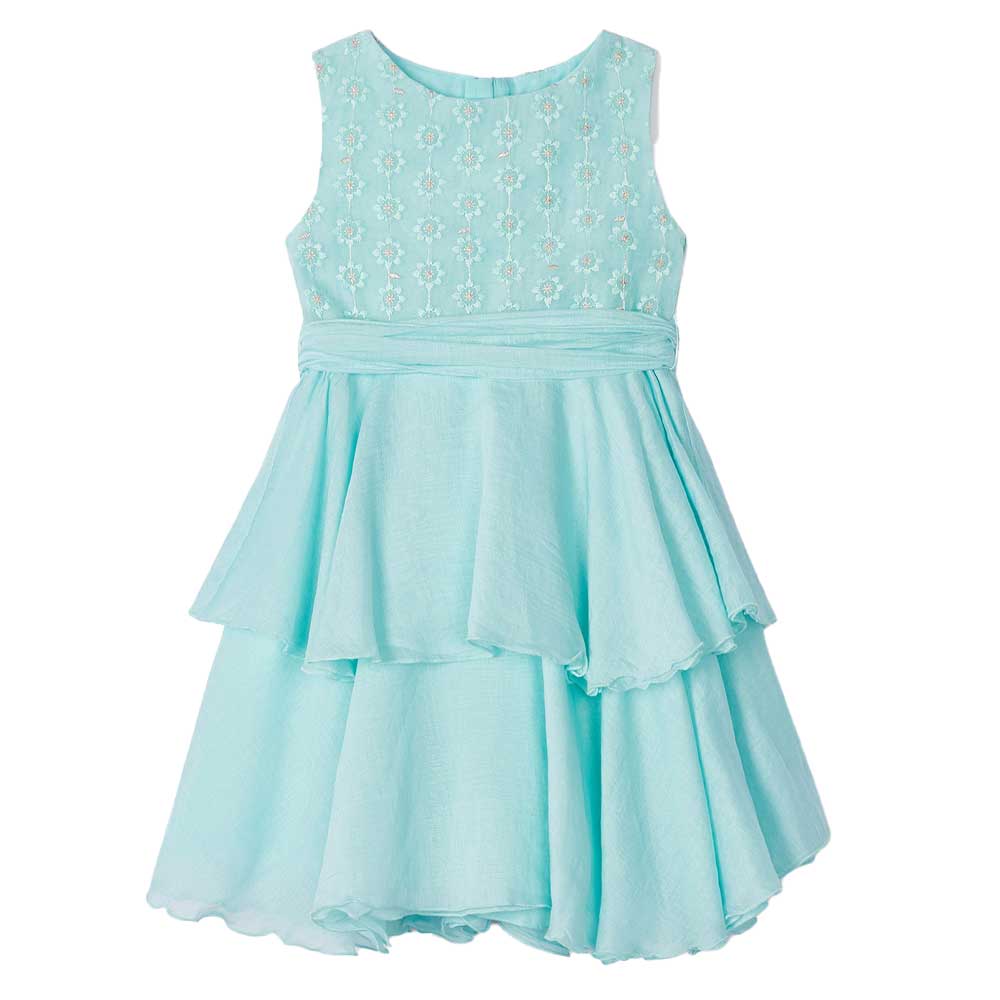 Mayoral Embroidered Tiered Dress - Agua By MAYORAL Canada -