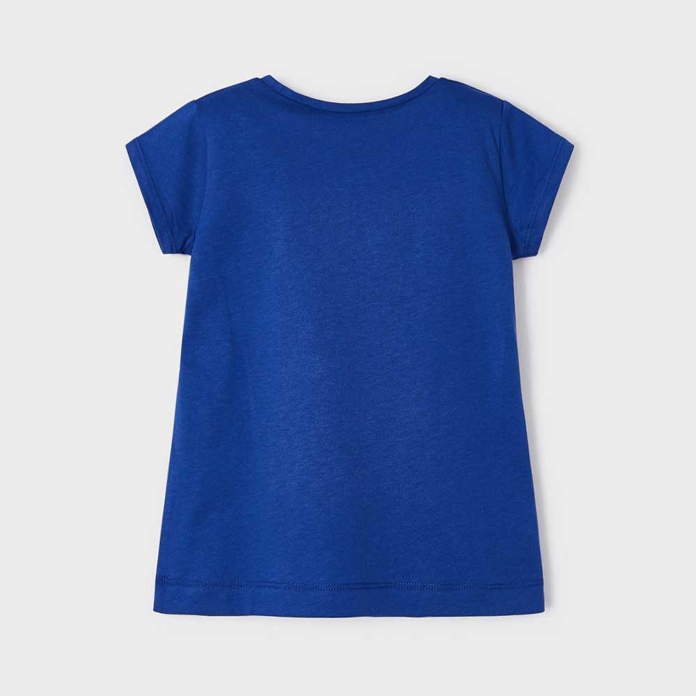 Mayoral Girls Summer Fun T-shirt - Royal Blue By MAYORAL Canada -