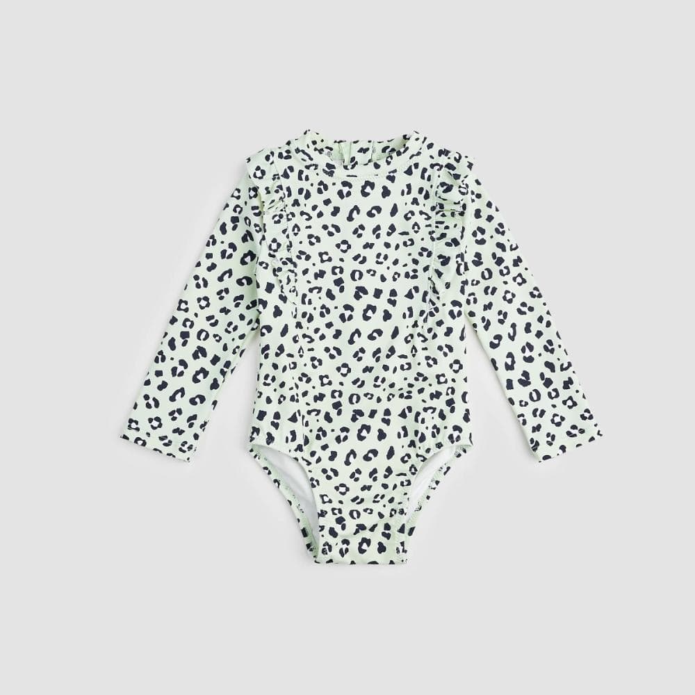 Miles The Label Long Sleeve Swimsuit - Leopard Print By MILES THE LABEL Canada -