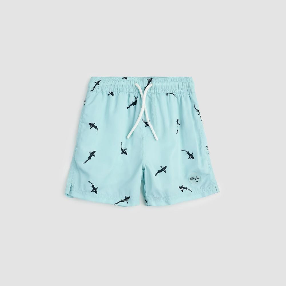 Miles The Label Swim Trunks - Sharks Print By MILES THE LABEL Canada -