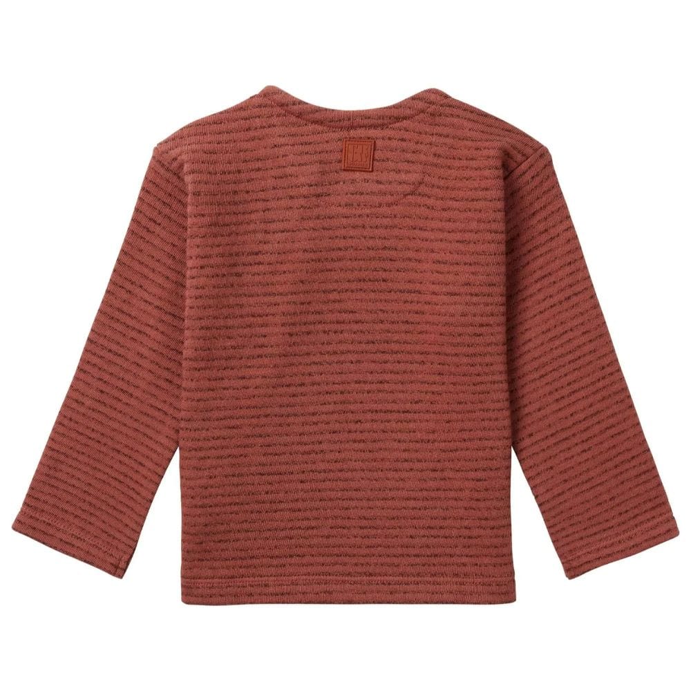 Noppies Tiburon Long Sleeve Stripe Tee - Brick By NOPPIES Canada -