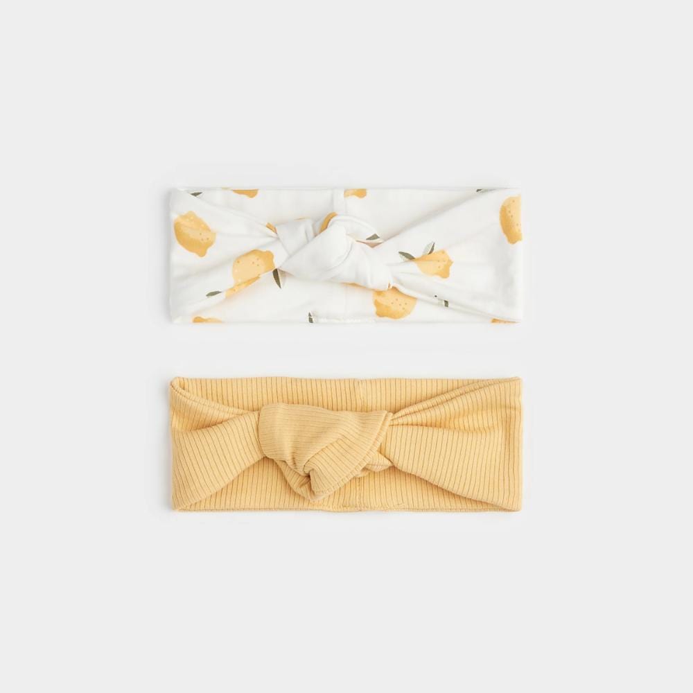 Petit Lem 2 Pack Headbands - Off White/Yellow By PETIT LEM Canada -