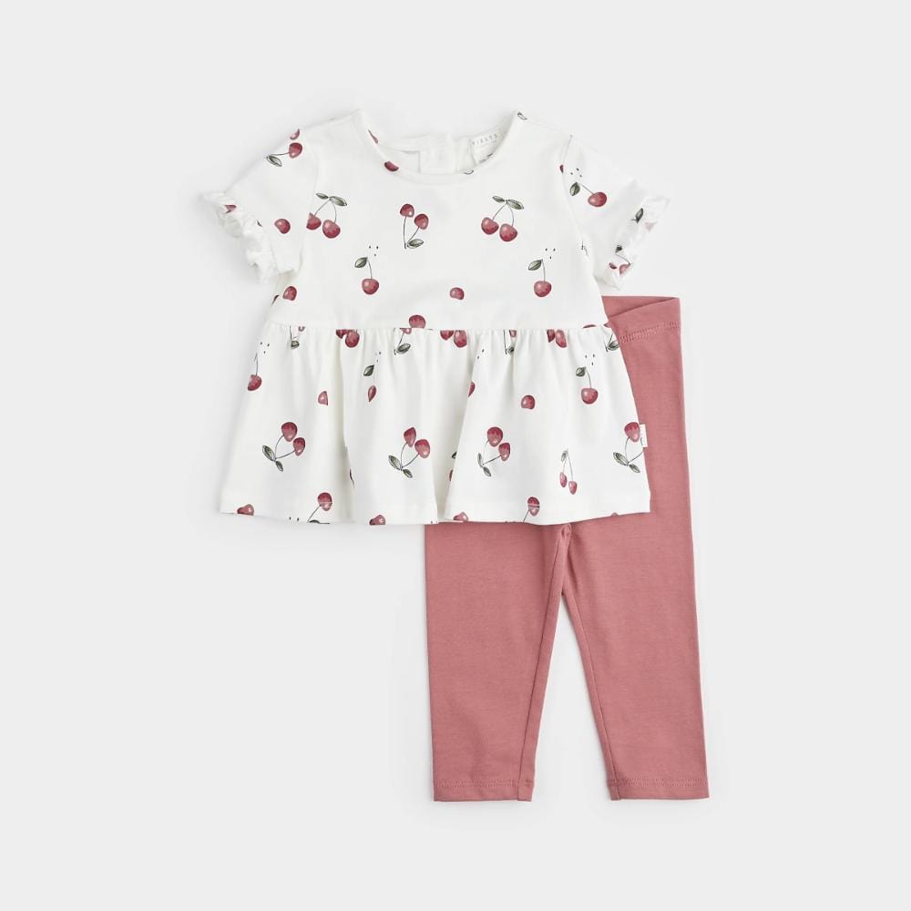 Petit Lem 2-Piece Outfit - Cherries By PETIT LEM Canada -