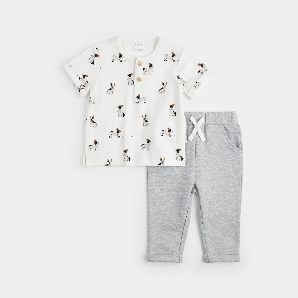 Petit Lem 2-Piece Outfit - French Bulldog By PETIT LEM Canada -