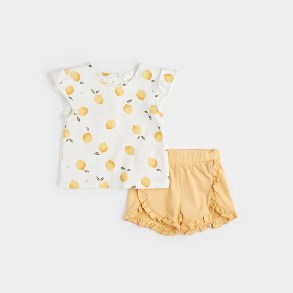 Petit Lem 2-Piece Short Set - Lemons By PETIT LEM Canada -