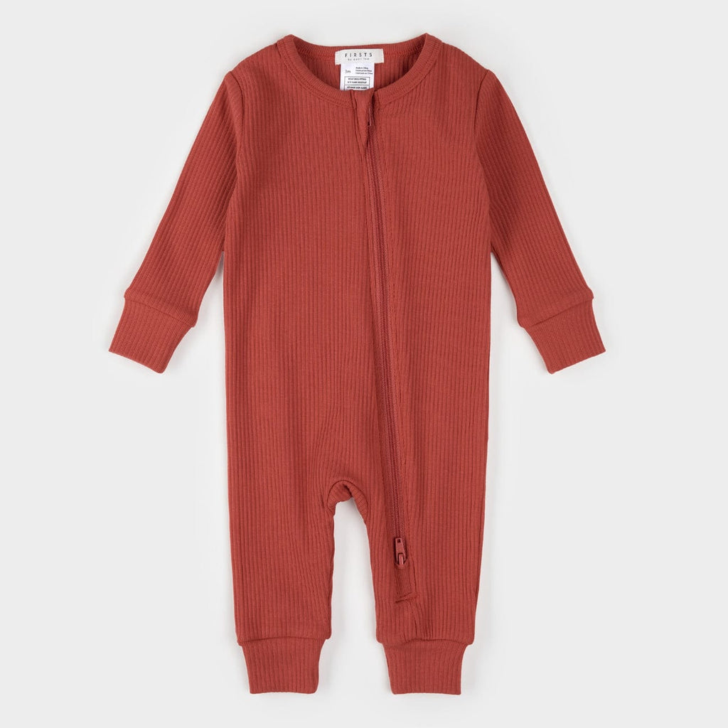Petit Lem Ribbed Zip Sleeper - Bubblegum Stripes main image 1