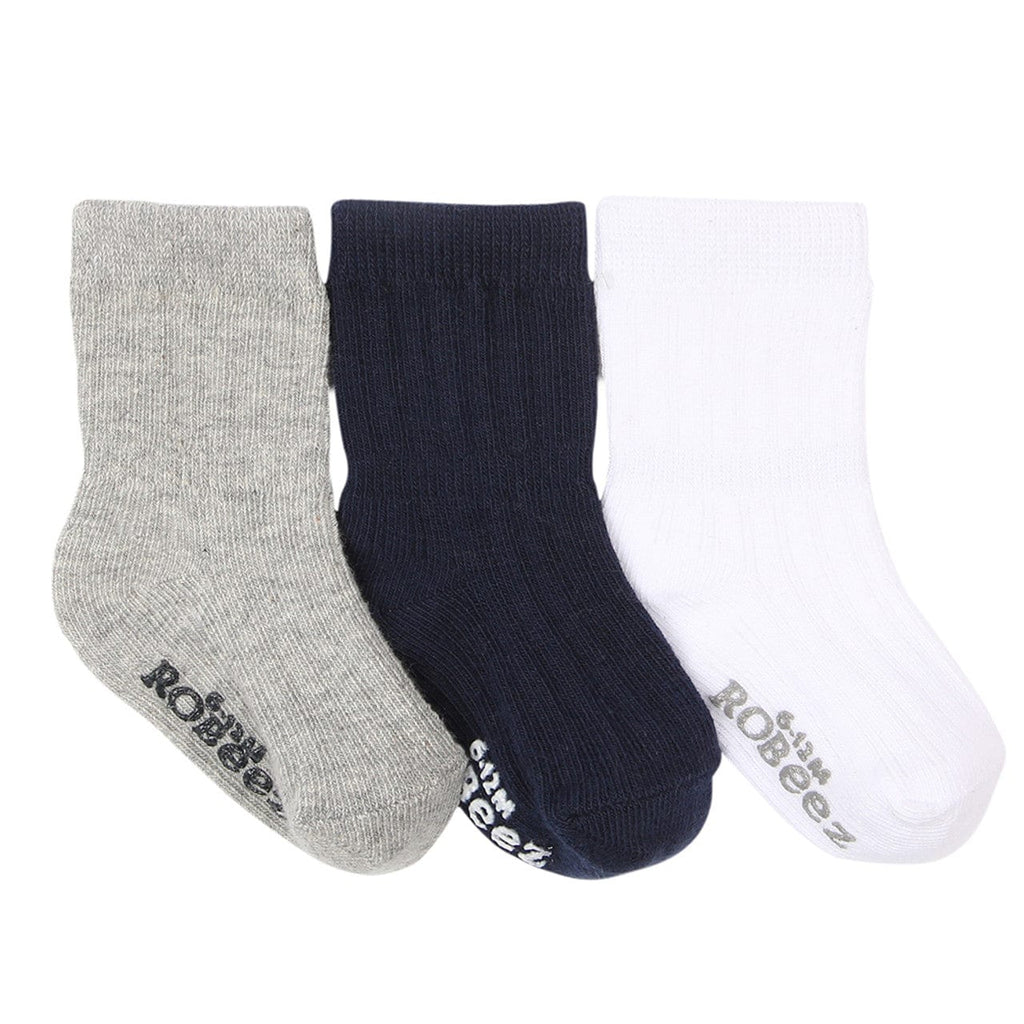 Robeez 3 Pack Socks - Boys Basics By ROBEEZ Canada -