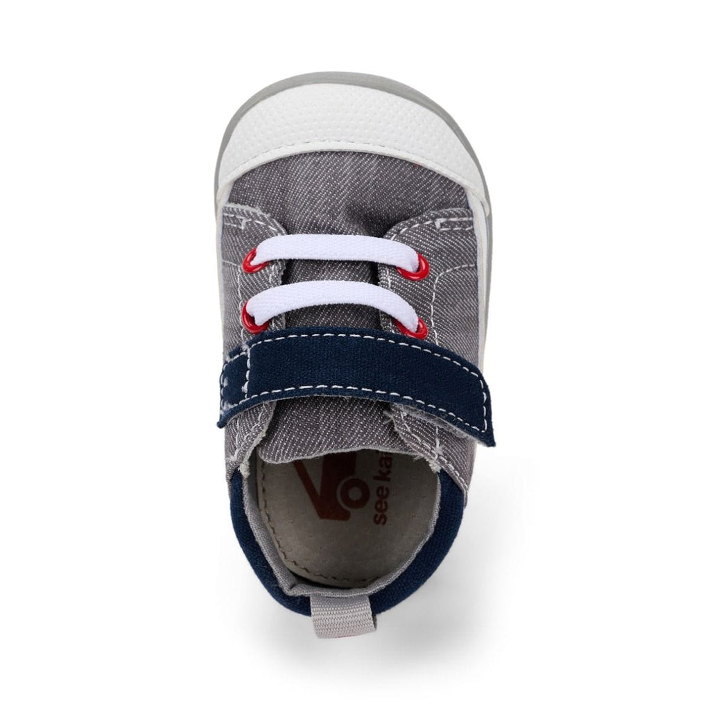 See Kai Run Stevie II First Walker Sneakers - Grey/Navy By SEE KAI RUN Canada -