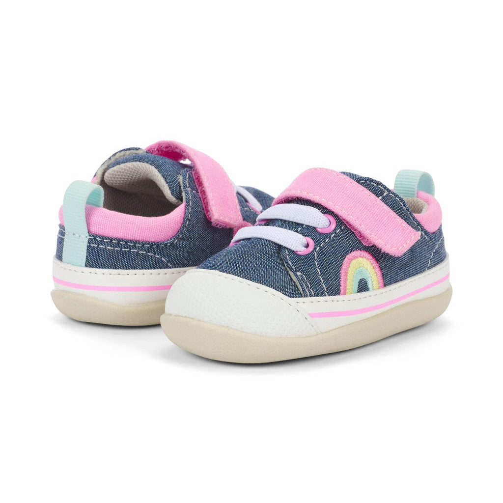 See Kai Run Stevie II Inf - Chambray/Pink By SEE KAI RUN Canada -