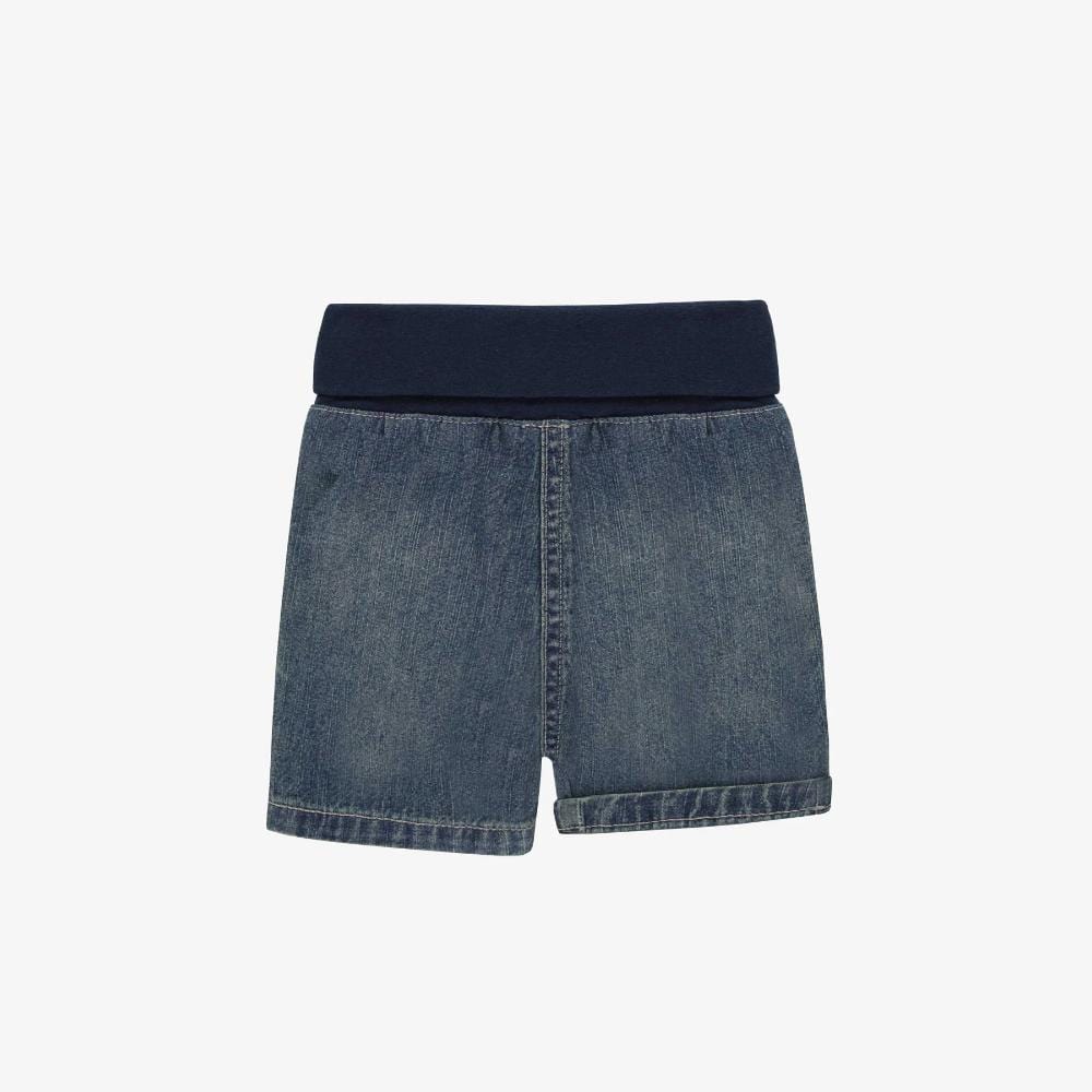 Souris Mini Denim Shorts - Medium Blue By SOURIS MINI Canada -