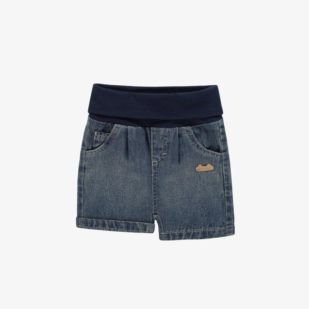 Souris Mini Denim Shorts - Medium Blue By SOURIS MINI Canada -