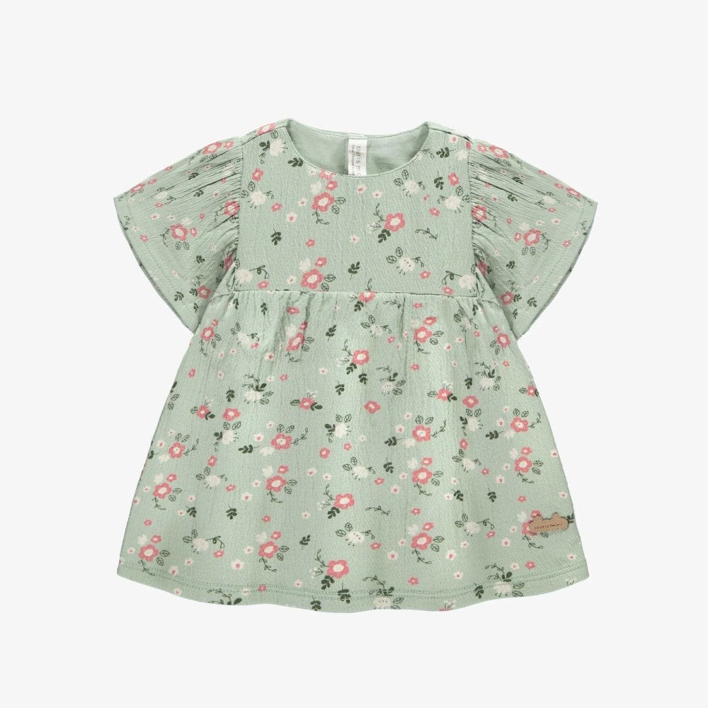 Souris Mini Dress with Bloomer - Blue Floral By SOURIS MINI Canada -