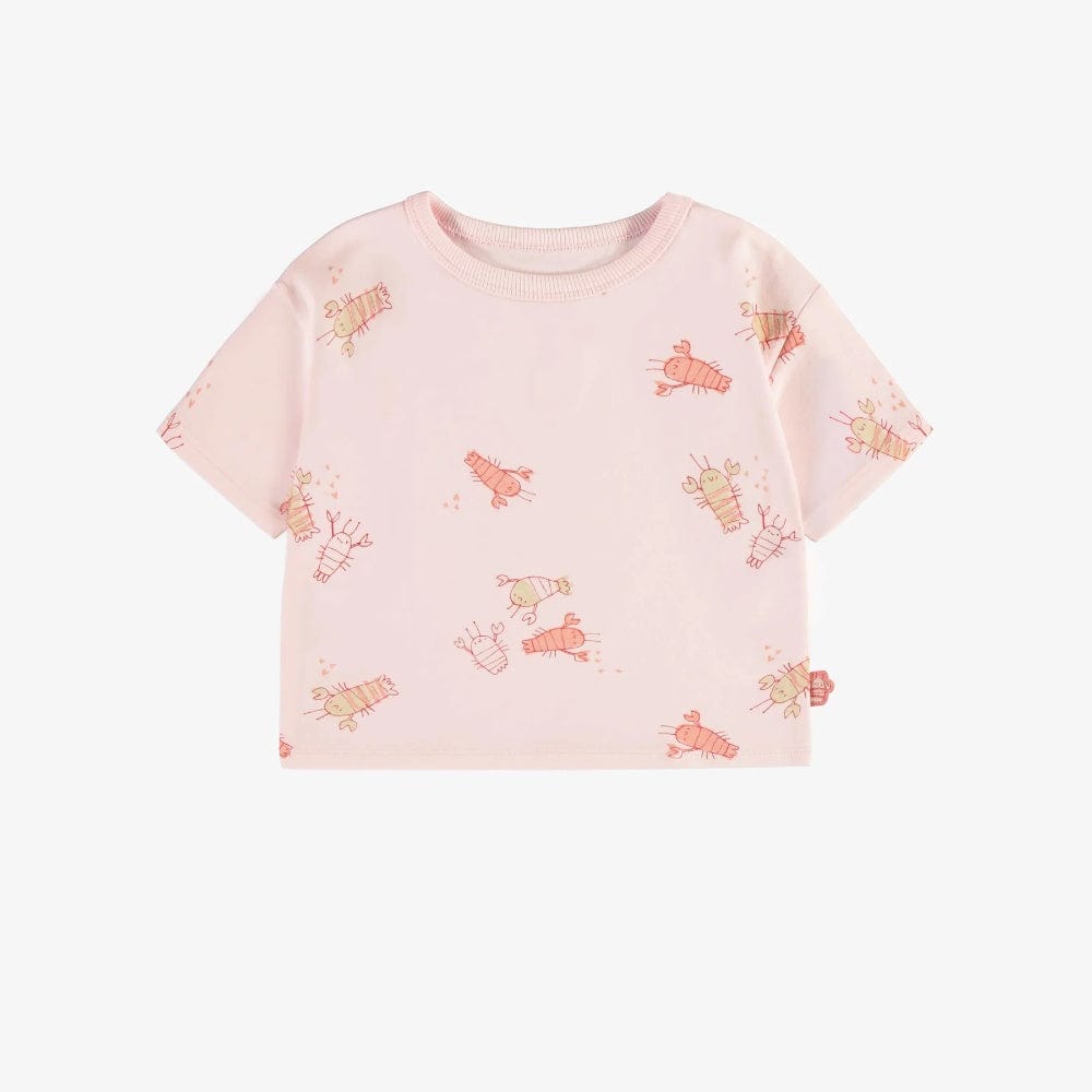 Souris Mini Lobster Print Tee - Pink By SOURIS MINI Canada -