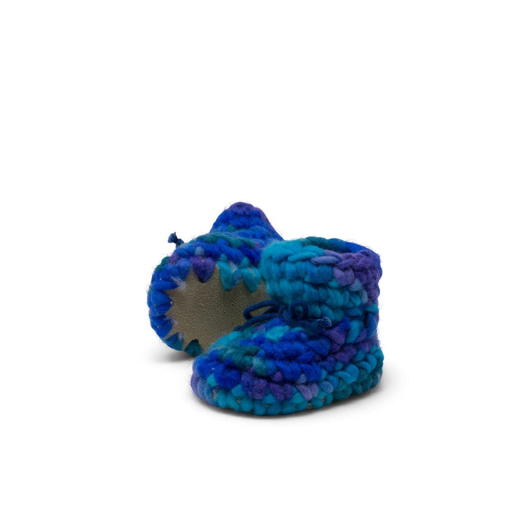 N-B / BLUE MULTI Padraig Cottage Newborn Slippers By PADRAIG Canada - 25053