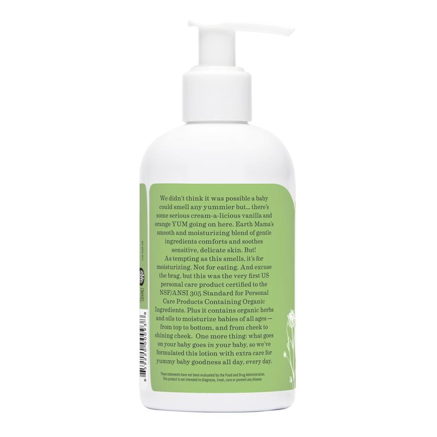Why use Earth mama  baby sweet orange baby lotion. Size is 240 ml.